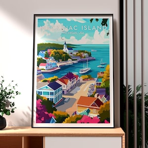 Mackinac Island Print - United States Wall Art - National Park Art - Travel Wall Art - Michigan Poster - Michigan Wall Art - Mackinac Island