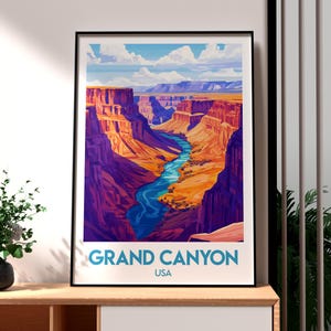 Grand Canyon Print - Arizona Wall Art -  Grand Canyon Wall Art - Travel Wall Art - US National Park Poster - USA Travel Art - Grand Canyon