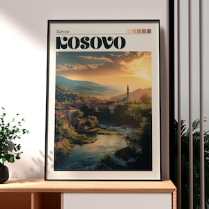 Pristina Stadt Poster - Pristina Stadt Poster - Pristina Stadt Poster - Europäische Stadt Poster - Kosova Reiseposter - Pristina Ost Europa