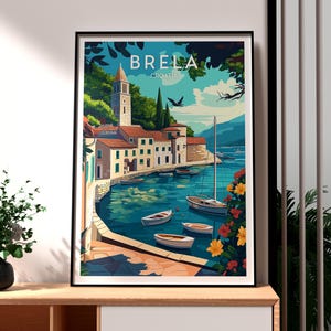 Brela Print - Croatia Wall Art - Brela Poster - Brela Island Wall Art - Croatia Travel Poster - Croatia Travel Print - Croatia Art - Holiday
