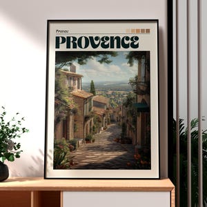 Provence Poster - France Wall Art - Provence Poster - France Travel Print - France Travel Print - Avignon Wall Art - French City Wall Art
