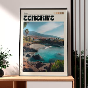 Tenerife Print - Tenerife Wall Art -  Canary Islands Poster - Travel Wall Art - The Canaries Poster - Tenerife Poster - Spain Poster