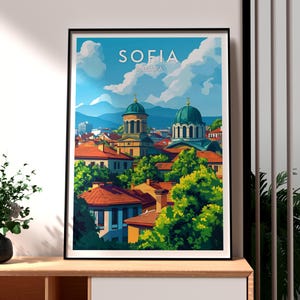 Sofia Print - Bulgaria Wall Art - Bulgaria Travel Poster - Travel Wall Art - Europe Poster - Europe Wall Art - Sofia Poster - Sofia City