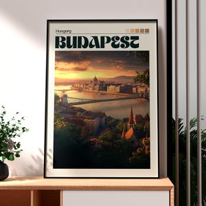 Budapest Print - Hungary Wall Art -  Budapest City Poster - Travel Wall Art - European City Poster - Budapest Parliament Poster - Hungary
