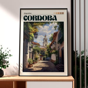 Cordoba Print - Argentina Wall Art -  South America Poster - Travel Wall Art - Cordoba Poster - Argentina Poster - Cordoba City Wall Art
