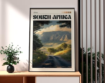 Kruger National Park Print: South Africa Travel Poster