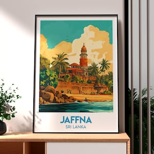 Jaffna Poster - Sri Lanka Wall Art - Jaffna Poster - Sri Lanka Travel Print - Sri Lankan Art - Sri Lanka Tamil Poster - Sri Lanka North
