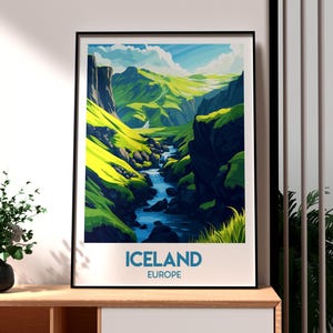 Iceland Print - Iceland Wall Art - Reykjavik Poster - Iceland Travel Art - Gift for Traveller - Iceland Travel Art - Reykjavik Poster Art