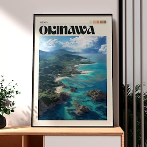 Okinawa Print - Japan Wall Art - Okinawa Island Poster - Japan Travel Print - Japan Beach Poster - Japanese Art - Japan Okinawa Poster