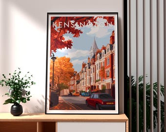 Kensington London Art Print: Travel Poster, National History Museum