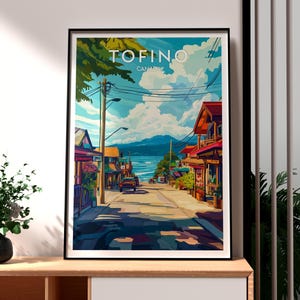 Tofino Poster - Tofino Wall Art - Vancouver Island Poster - Canada Wall Art - Canada Poster - Tofino Print - Cox Bay - Canada Travel Art