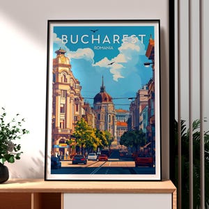 Bukarest Poster - Rumänien Wandkunst - Bucharest Wandkunst - Bukarest Stadtkunst - Rumänien Druck - Rumänien Stadtkunst - Rumänien Reiseplakat