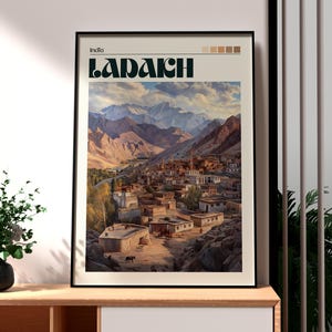 Ladakh Travel Print - India Wall Art - India Art - Leh Ladakh Poster - Indian Himalayas - India Print - Gift for Traveller - Kashmir Ladakh