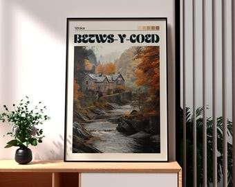 Betws-y-Coed Wales Print: Snowdonia National Park Wall Art
