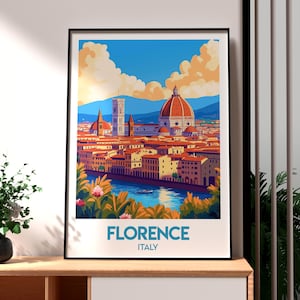 Florenz Print - Florenz Wandkunst - Italien Poster - Reise Wandkunst - Florenz Reise Poster - Italien Kunst - Italienische Kunst - Toskana Poster