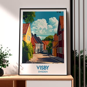 Visby Print - Sweden Wall Art - Visby Travel Art - Sweden Poster - Visby Poster - Sweden Travel Print - Visby Gotland Art - Sweden Print