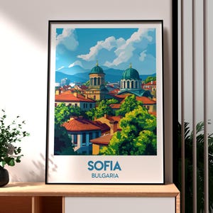 Sofia Print - Bulgaria Wall Art - Bulgaria Travel Poster - Travel Wall Art - Europe Poster - Europe Wall Art - Sofia Poster - Sofia City