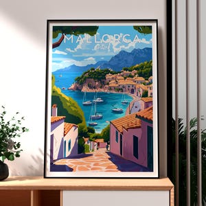 Impression Majorque - Art mural Majorque - Poster Îles Baléares - Art mural voyage - Poster Voyage Espagne - Poster Majorque - Poster Espagne