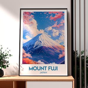 Mount Fuji Print - Japan Wall Art - Tokyo City Art - Japan Travel Print - Fuji-san Poster - Tokyo Poster - Tokyo Wall Art - Mount Fuji Art