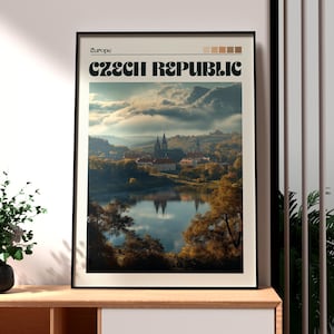 Czech Republic Travel Print - Prague Wall Art - Czech Republic Art - Travel Wall Art - Czechia City Poster - Holiday Print - Gift for Travel