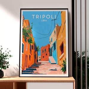 Tripoli Libya Travel Poster: Africa Wall Art Print - Etsy