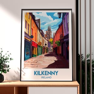 Kilkenny Print - Ireland Wall Art - Kilkenny Ireland Poster - Travel Wall Art - Ireland Poster - Kilkenny Art - Republic of Ireland Travel
