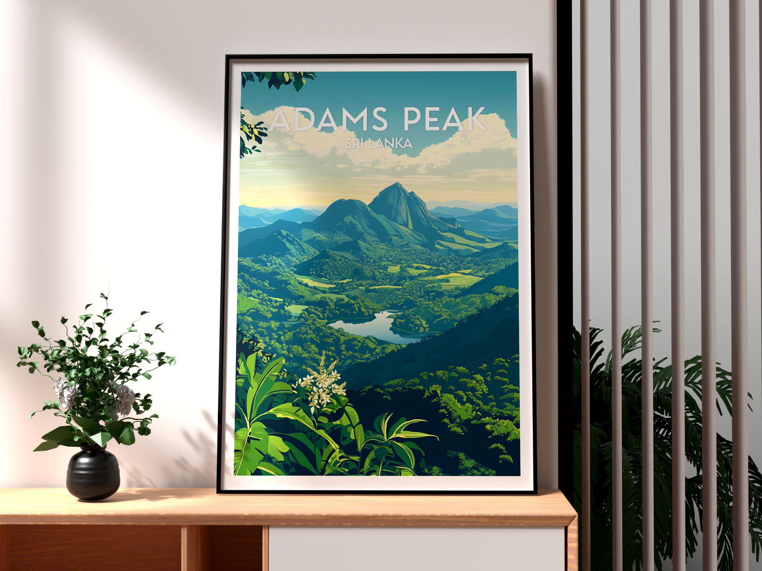 Epica Book 29 （海外広告グラフィック集） Adams Peak Sri Lanka Poster: Travel Wall Art Print - Etsy