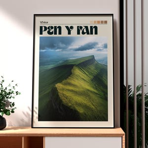 Pen Y Fan Print - Wales Wall Art - Brecon Beacons - Pen y Fan Poster - UK Countryside Art - Gift for Traveller - Wales Nature Poster Hiking