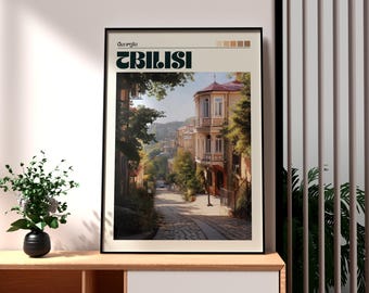 Tbilisi City Print: Europe Travel Wall Art