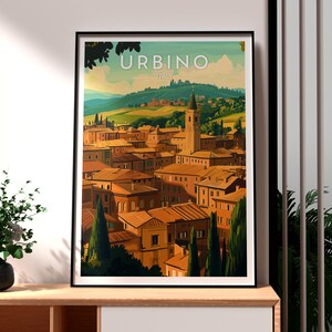 Urbino Wall Art - Italian Commune Print - Italy Poster - Travel Wall Art - Italy Travel Poster - Italy Wall Art - Urbino Poster - Urbino