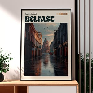 Belfast Print - Northern Ireland Wall Art -  Belfast Ireland Poster - Travel Wall Art - Ireland Poster - Belfast Wall Art - Northern Ireland