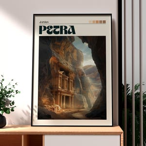 Petra Print - Jordan Wall Art -  Petra Jordan Poster - Travel Wall Art - Little Petra Poster - Jordan Travel Art - Amman Petra Wadi Rum Art