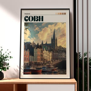 Cobh Print - Ireland Wall Art -  Cobh Ireland Poster - Travel Wall Art - Ireland Poster - Cork Art - Republic of Ireland Travel Art - Nature