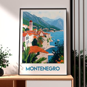 Montengro Print - Montenegro Wall Art - Kotor Poster - Kotor Montenegro Wall Art - Europe Travel Poster - Montenegro Travel Print - Kotor