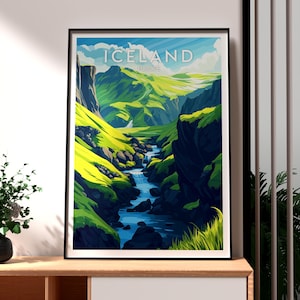 Iceland Print - Iceland Wall Art - Reykjavik Poster - Iceland Travel Art - Gift for Traveller - Iceland Travel Art - Reykjavik Poster Art