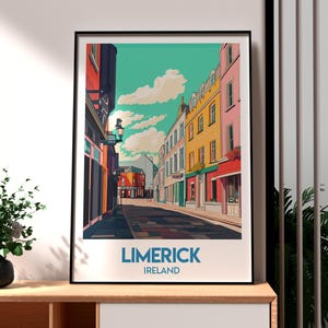 Limerick Print - Ireland Wall Art - Limerick Ireland Poster - Travel Wall Art - Ireland Poster - Limerick Art - Republic of Ireland Art