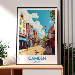 Camden Print - London Wall Art -  Camden Market Poster - Travel Wall Art - UK City Poster - Camden Town Art - London Poster - London Print