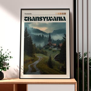 Transylvania Poster - Romania Wall Art - Transylvania Wall Art - Bucharest City Art - Romania Print - Romania City Art - Romania Travel Art