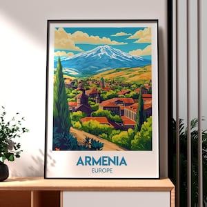 Impresión de Armenia - Arte mural de Armenia - Póster de viaje de Armenia - Póster de viaje de Europa - Arte mural de Asia Occidental - Arte mural armenio de Asia