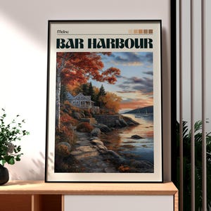 Impresión de Bar Harbor - Arte mural de Maine - Póster de un estado de EE. UU. - Arte mural de EE. UU. - Regalo para viajeros - Impresión de viaje a EE. UU. - West Quoddy Head - Impresión de Maine