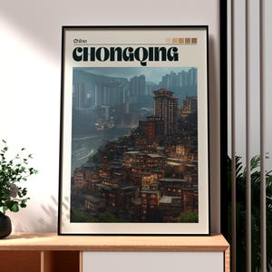 Chongqing Print - China Wall Art - Chinese Art Poster - Travel Wall Art - Chongqing City Art - Gift for Traveller - Chinese City Art - China