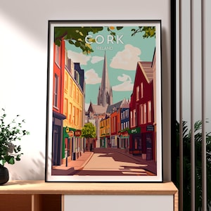 Cork Print - Ireland Wall Art -  Cork Ireland Poster - Travel Wall Art - Ireland Poster - Cork Art - Republic of Ireland Travel Art - Nature