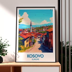 Pristina Stadt Poster - Pristina Stadt Poster - Pristina Stadt Poster - Europäische Stadt Poster - Kosova Reiseposter - Pristina Ost Europa