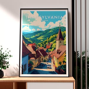 Transylvania Poster - Romania Wall Art - Transylvania Wall Art - Bucharest City Art - Romania Print - Romania City Art - Romania Travel Art