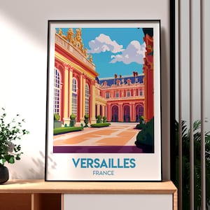 Versailles Poster - France Wall Art - Palace of Versailles Poster - France Travel Print - Paris Poster - France Travel Print - Versailles