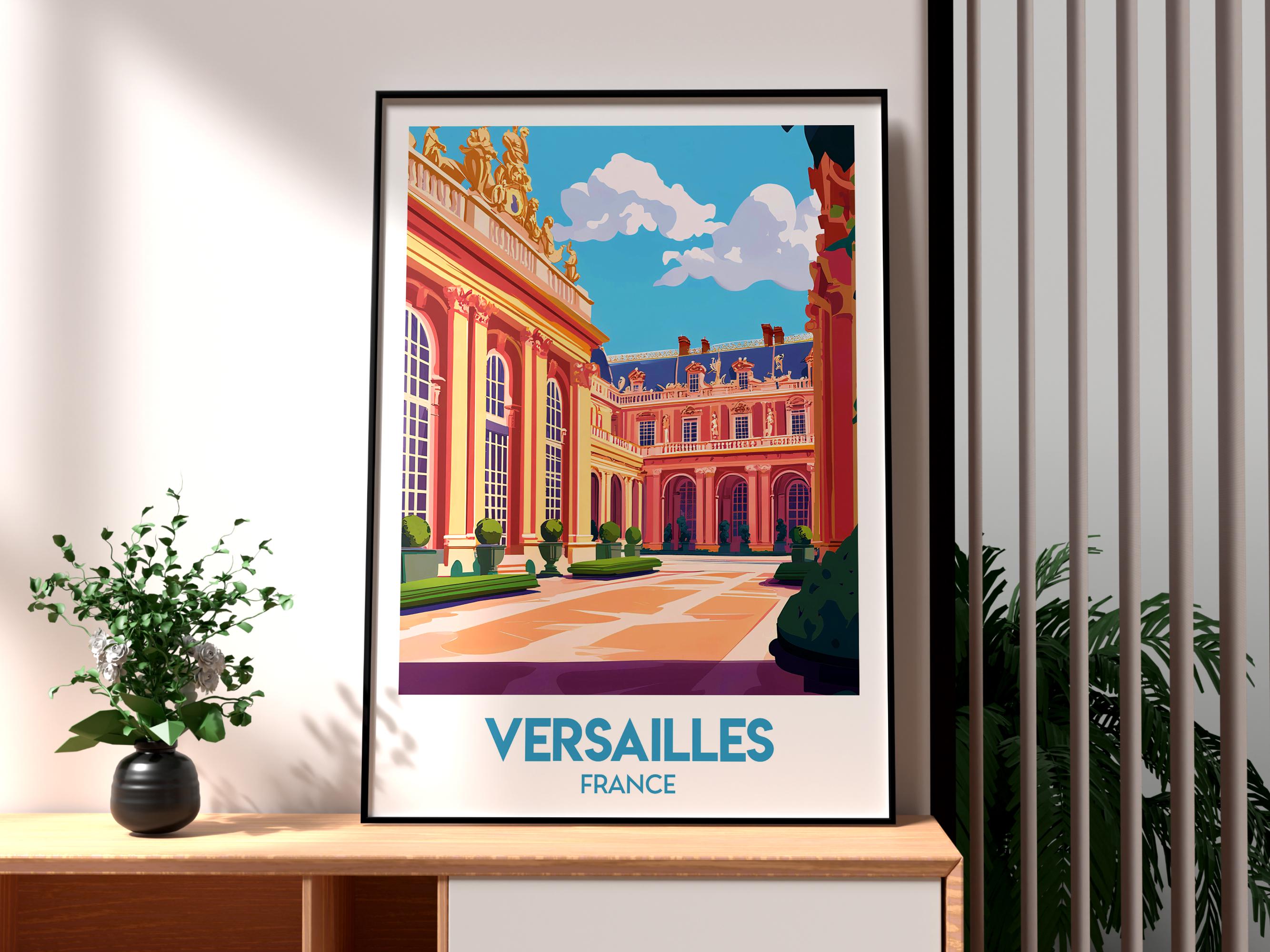 Versailles ポスターセット Vintage VERSAILLES Poster - Marcel Travel Posters