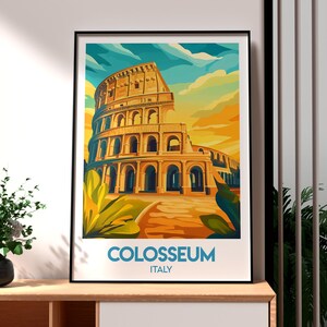 Colosseum Print - Rome Wall Art - Italy Poster - Travel Wall Art - Europe Travel Poster - The Colosseum Art - Rome Art - Rome Italy Print