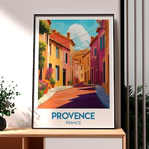 Provence Poster - France Wall Art - Provence Poster - France Travel Print - France Travel Print - Avignon Wall Art - French City Wall Art