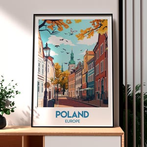 Poland Print - Poland Wall Art - Poland Travel Poster - Travel Wall Art - Europe City Poster - Long Market Wall Art - Poland Poster