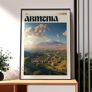 Impresión de Armenia - Arte mural de Armenia - Póster de viaje de Armenia - Arte mural de viajes - Póster de Ereván - Arte mural de Asia Occidental - Arte mural armenio de Asia
